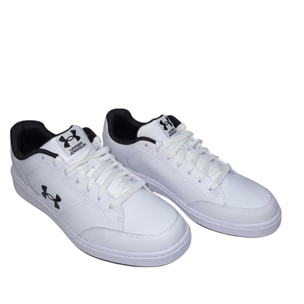 Under Armour UA Official White Men's Leather Sneakers Size/ 10 - Picture 7 of 16